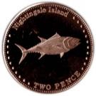 2 Pence - Elizabeth II (4th portrait; Nightingale Island)