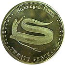 20 Pence - Elizabeth II (4th portrait; Nightingale Island)