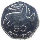 50 Pence - Elizabeth II (3rd portrait)