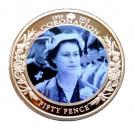 50 Pence - Elizabeth II (Queen Elizabeth II inspecting Guard)