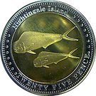 25 Pence - Elizabeth II (4th portrait; Nightingale Island)