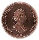 ½ Penny - Elizabeth II (4th portrait; St. Helena Dependency)