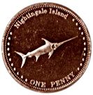 1 Penny - Elizabeth II (4th portrait; Nightingale Island)