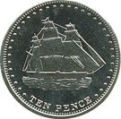10 Pence - Elizabeth II (4th portrait; Stoltenhoff Island)