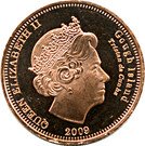 ½ Penny - Elizabeth II (4th portrait; Gough Island)