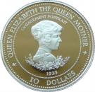 10 Dollars - Elizabeth II (The Queen Mother-Engagement Portrait)