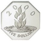 5 Dollars - Elizabeth II (Millennium)