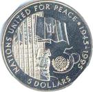 5 Dollars - Elizabeth II (United Nations; Silver Proof Issue)
