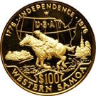 100 Tālā - Tanumafili II (U.S. Bicentennial)