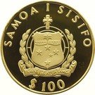 100 Tala - Tanumafili II (XXII Summer Olympics)