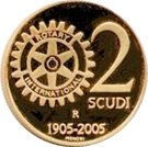 2 Scudi (100th anniversary of Rotary)