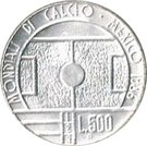 500 Lire (1986 World Cup)