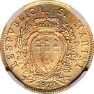 2 Scudi (Resumption of Coinage)
