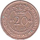 20 Réis - João VI (Lisboa mint)