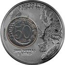 2 000 Dobras /1 Euro (Italia - 50 Lire)