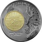 2 000 Dobras /1 Euro (Netherlands 25  Cents)