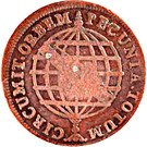 XX Réis - Pedro V (Countermarked with "Small Crown)