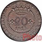 20 Réis - João Prince Regent (Rio de Janeiro mint)