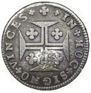 6 Vinténs - Pedro V (Countermark "Small Crown" over 6 Vinténs, Portugal)