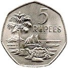 5 Rupees - Elizabeth II (2nd portrait)