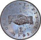 1 Penny (Sierra Leone Company; larger type)
