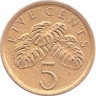 5 Cents (ribbon upwards)
