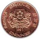 1 Cent (ribbon upwards)