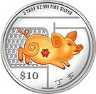 10 Dollars (Year of the Pig)