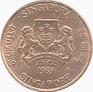 1 Cent (ribbon upwards)