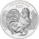20 Dollars (Year of the Rooster)