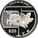 25 Dollars (Year of the Pig)