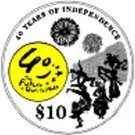 10 Dollars (40th Anniversary of Independence)