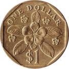 1 Dollar (ribbon downwards)