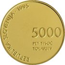 5000 Tolarjev (Defeat of Fascism)