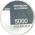 5000 Tolarjev (Town of Bled mention)