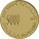 5000 Tolarjev (Plebiscite on Independence)