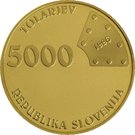 5000 Tolarjev (First Railway in Slovenia)