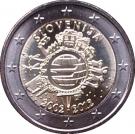 2 Euro (10 Years of Euro Cash)