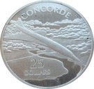 25 Dollars - Elizabeth II (Concorde)