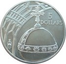 5 Dollars - Elizabeth II (Orb & window)