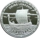 25 Dollars - Elizabeth II (Viking Longship)