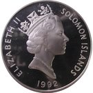 1 Dollar - Elizabeth II (50th Anniversary - Battle of Guadalcanal)