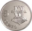 5 Cents - Elizabeth II (3rd portrait; magnetic)