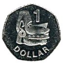 1 Dollar - Elizabeth II (3rd portrait; non-magnetic)