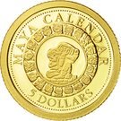 5 Dollars - Elizabeth II (Maya Calendar)