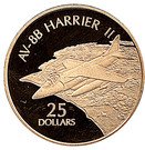 25 Dollars - Elizabeth II (AV-8B Harrier II)