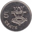 5 Cents - Elizabeth II (3rd portrait; non-magnetic)