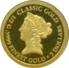 5 Dollars - Elizabeth II (Classic Gold)