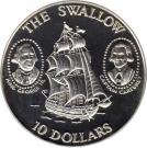 10 Dollars - Elizabeth II (Sailing Ship 'Swallow')