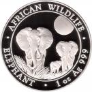 100 Shillings (Elephant; Silver Bullion Coinage)